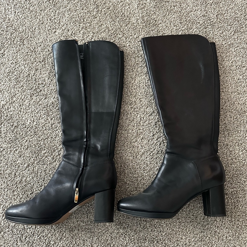 Clarks Black Heeled Boots